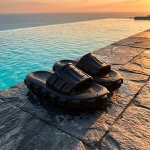 Balmain Black Ari Slides